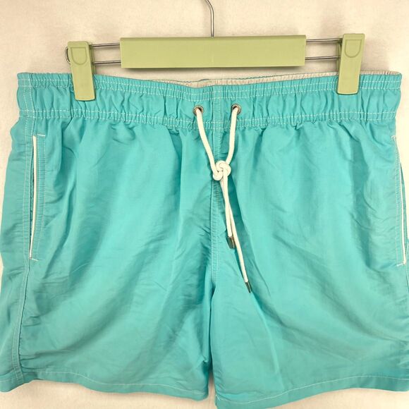 Bugatchi‎ Lined Swim Trunks Light Blue Mens Size L - Picture 6 of 9
